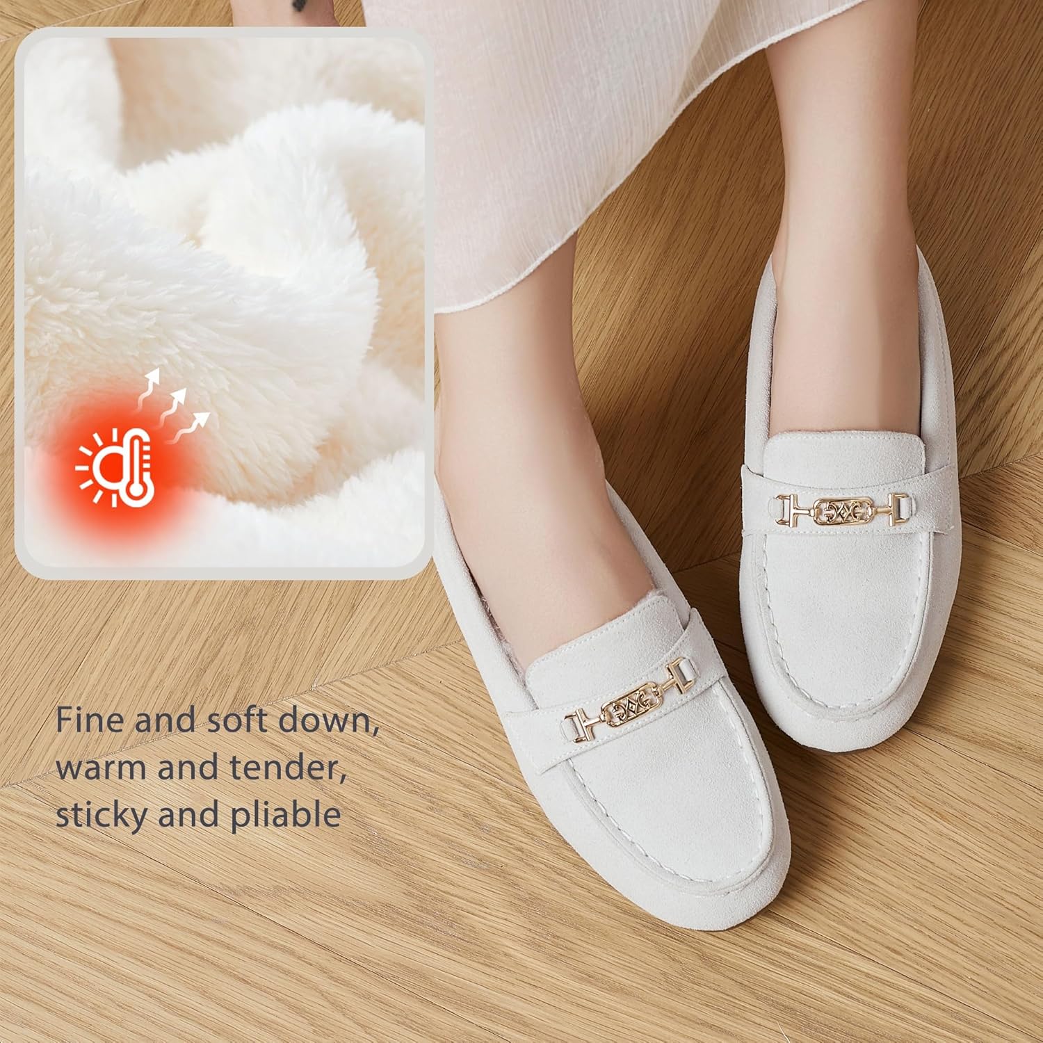 DeYashopin Women's Loafer Shoes Leisure Slip On Work Shoes Comfort Walking Flats - Image 5