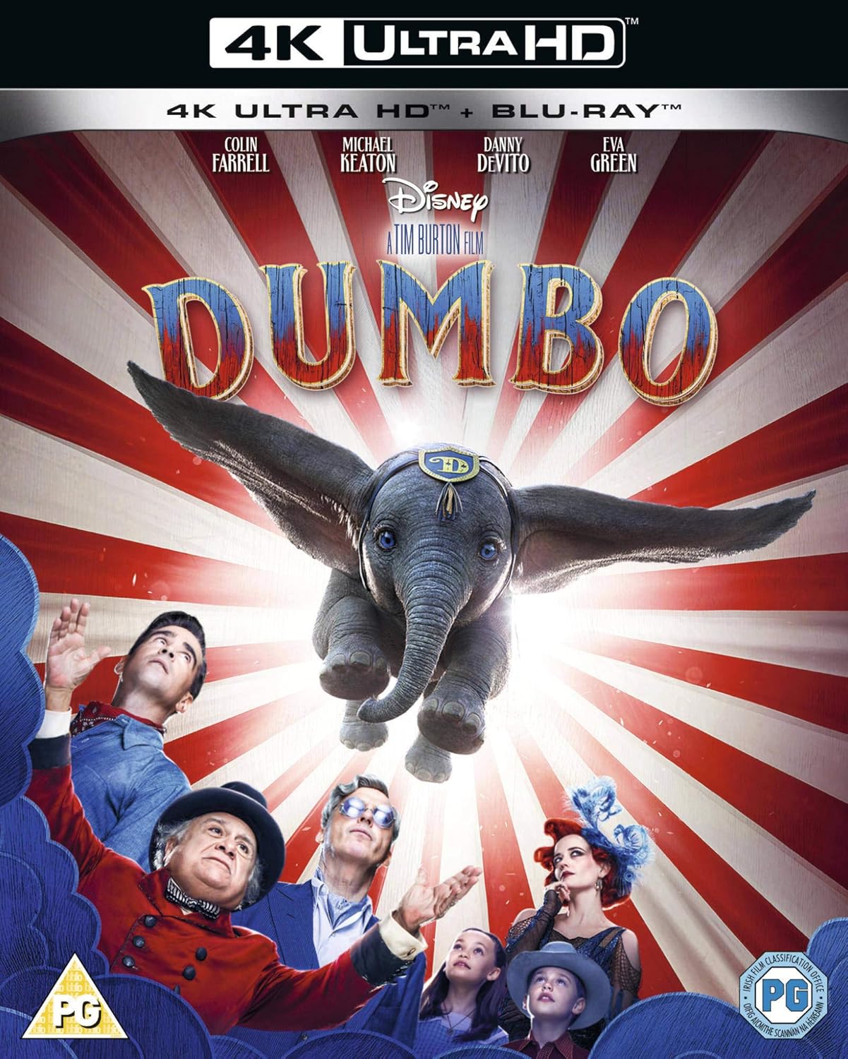 Disney's Dumbo 4K ULTRA HD BLU RAY + BLU RAY ( ALL REGIONS UK IMPORT