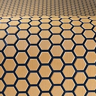 94.5"X43.31" Tiny Hexagon EVA Self-Adhesive Boat Decking Boat Flooring Non-Skid mat for Decorate Yacht Pool etc