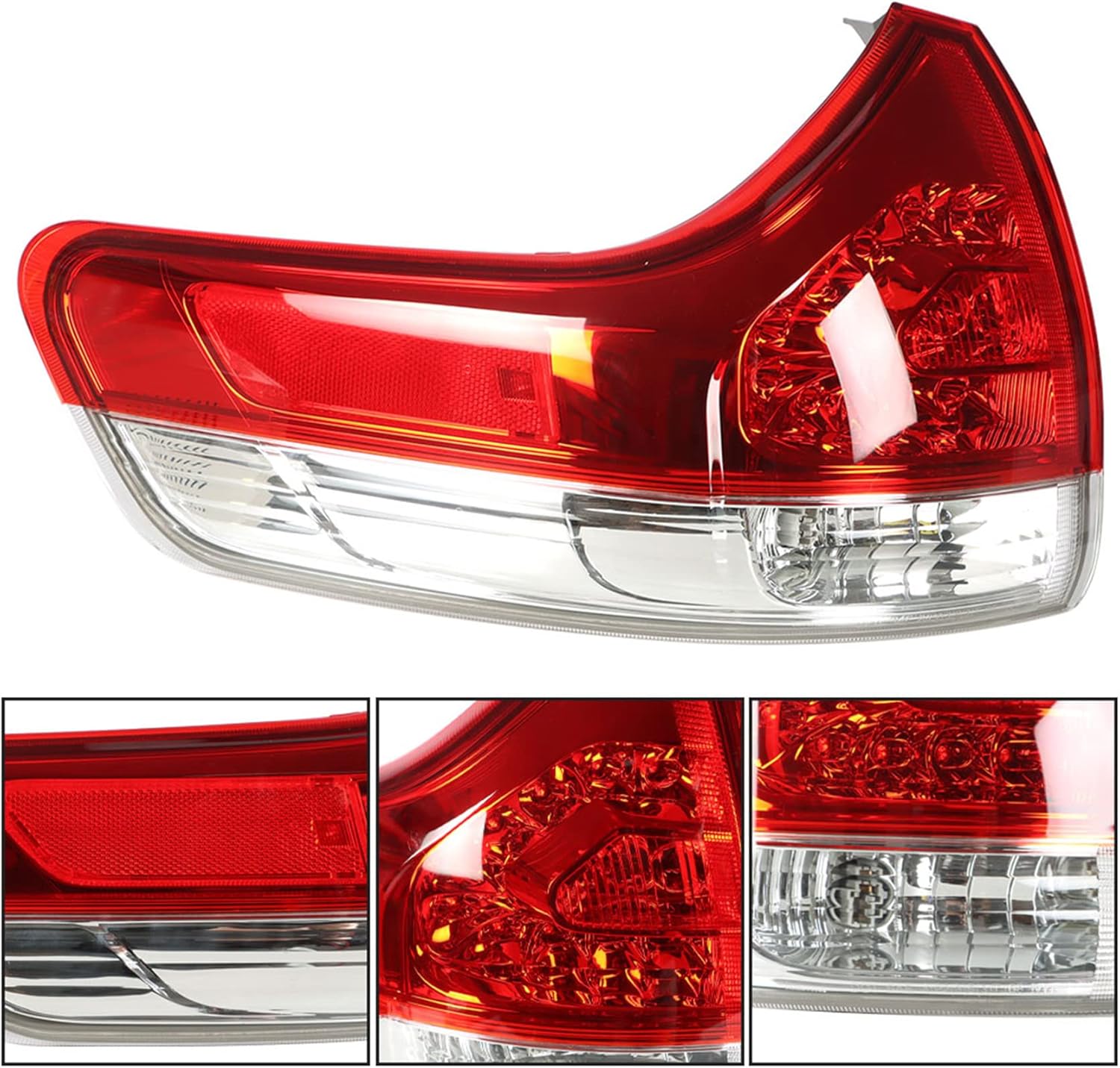 Outer Rear Left Tail Light Assembly Replacement for Sienna 2011-2014 Driver Side