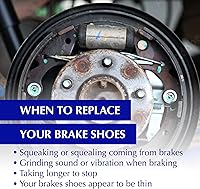 Vista 6 de Centric Premium 111.09190 - Juego de zapatas de freno de tambor trasero de repuesto para modelos de Chrysler seleccionados, Dodge, Jeep, modelos