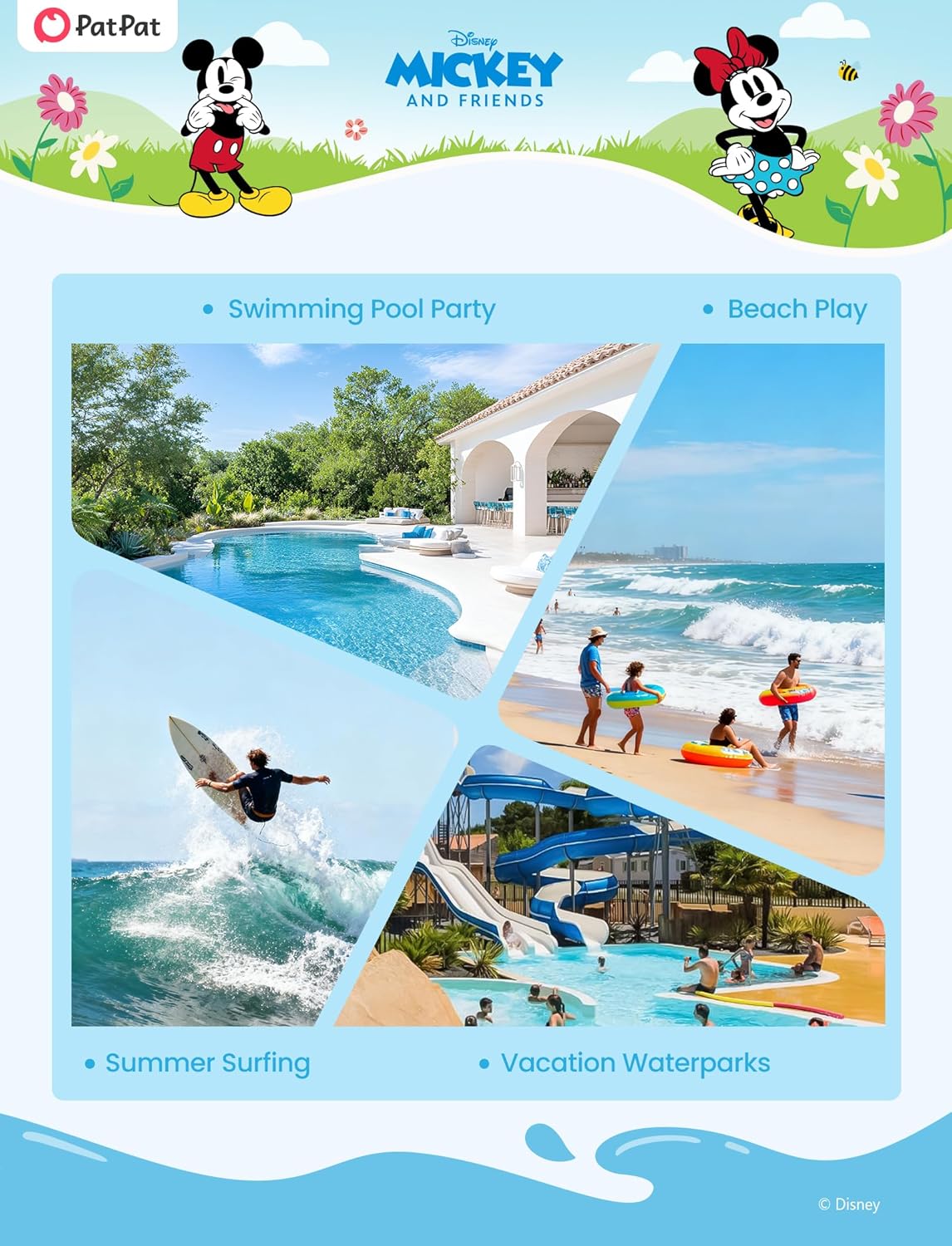 Disney Stitch Spiderman Star Wars Cars Toy Story Mickey Boy Swim Trunks UPF50+Swim Shorts Compression Liner & Quick-Dry 6M-9Y - Image 7