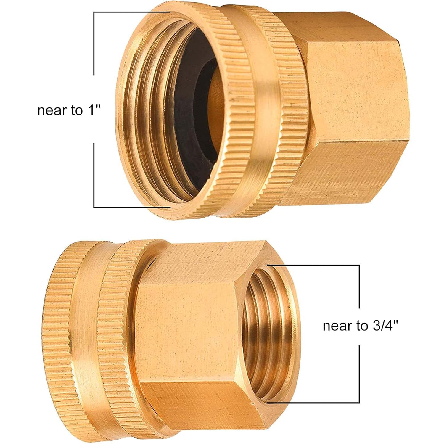 M MINGLE Garden Hose Filter for Pressure Washer Inlet Water, Garden Hose Adapter, with Extra 10 Washers