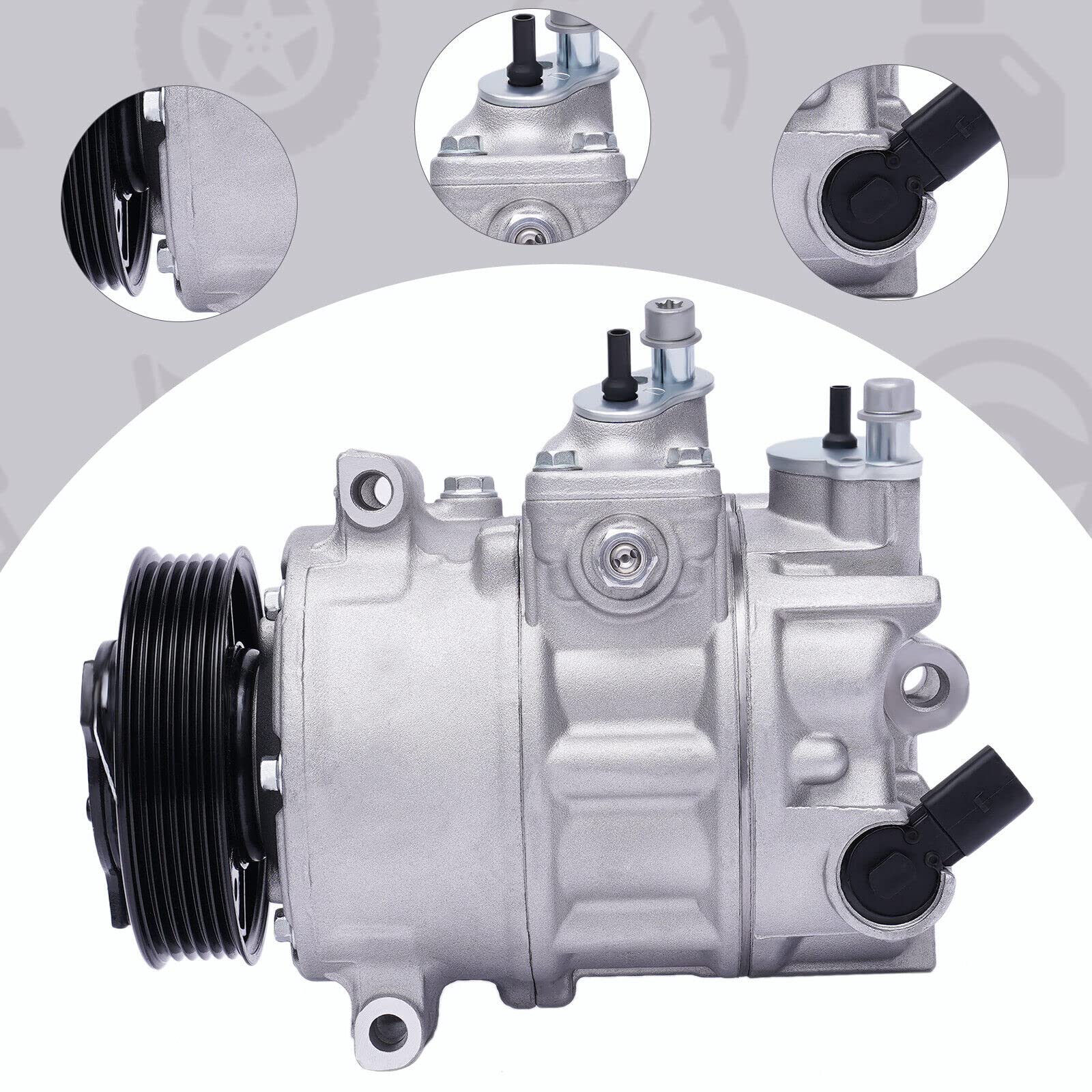 Compresor de aire acondicionado compatible con VW AUDI A3 Skoda Octavia 1.4 1.6 1.8 2.0T FSI 1K0820859F Replace