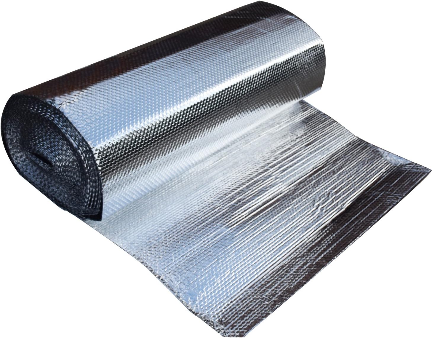 Hypergreens IR Blocker | Double Layers Bubble Foil Aluminum Mylar Infra-Red Blocking Film | 47" x 100' x 1/8" Thickness