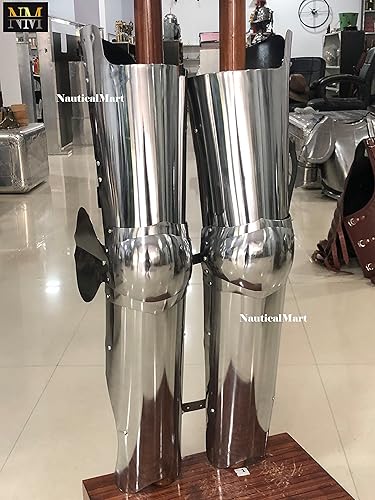 Miniatura 3 de NauticalMart Disfraz de caballero medieval de armadura de pierna completa de acero