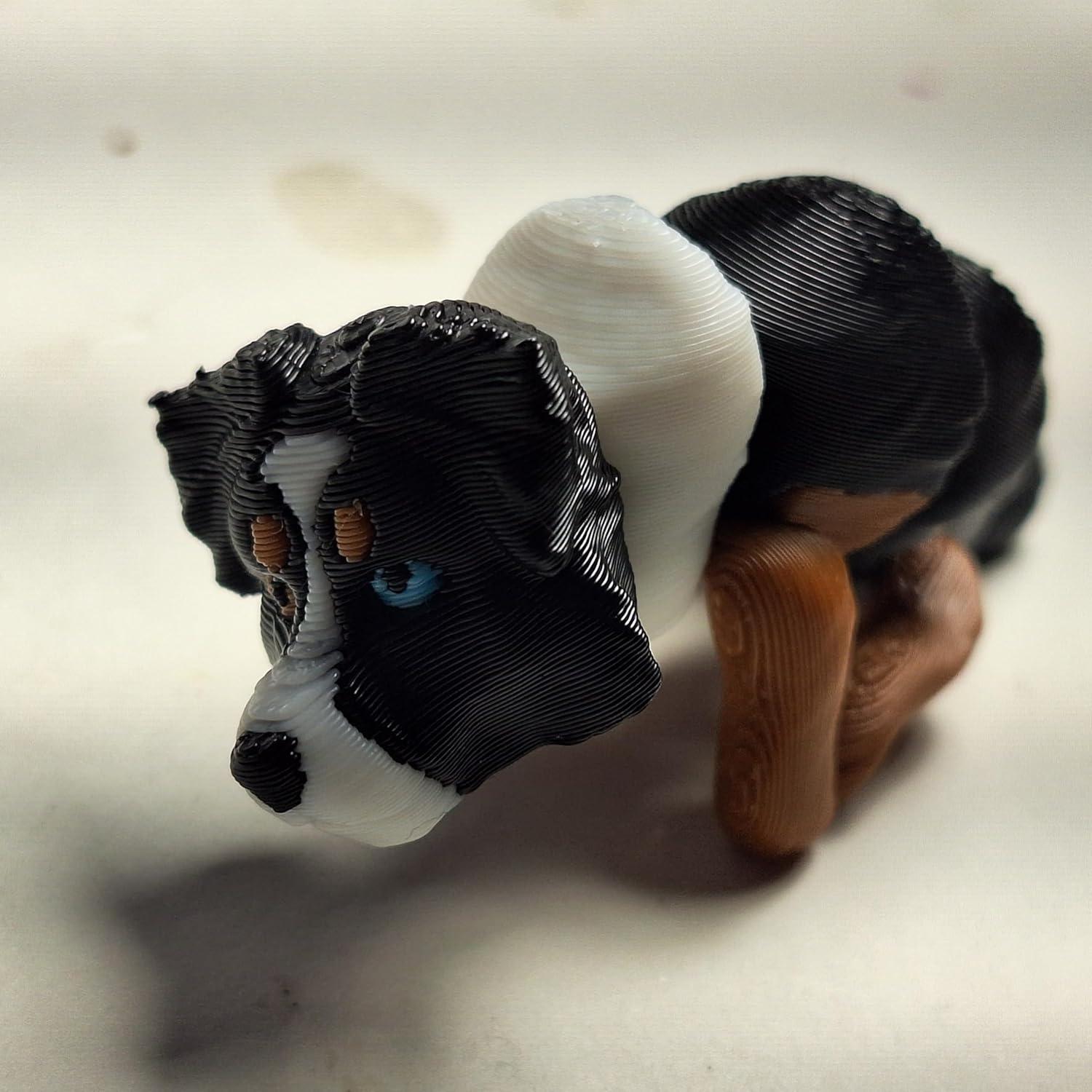 Flexibabies Cute Mini Puppy Fully Articulated 3D Printed 3.5" Baby Dog Fidget Toy (Aussie)