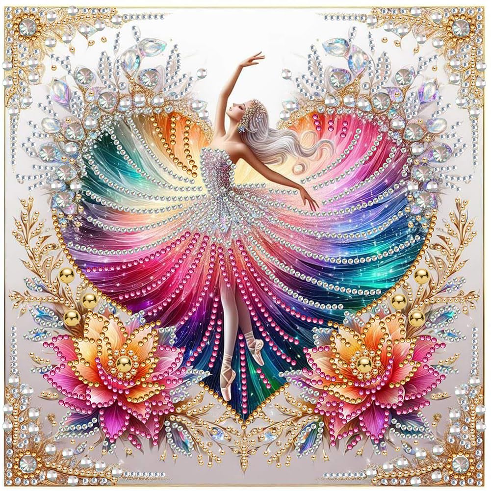 Fiorky Girls X Diy 5D Diamond Art Painting Kits Fortial Special Shaped Drill Kit Decoration Pictures Gem Art Painting Kits Diy Crafts Kits