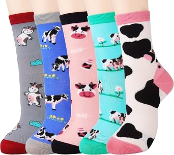 Jeasona Womens Cute Socks Funny Christmas Birthday Gifts for Women Mom Teenage Girls