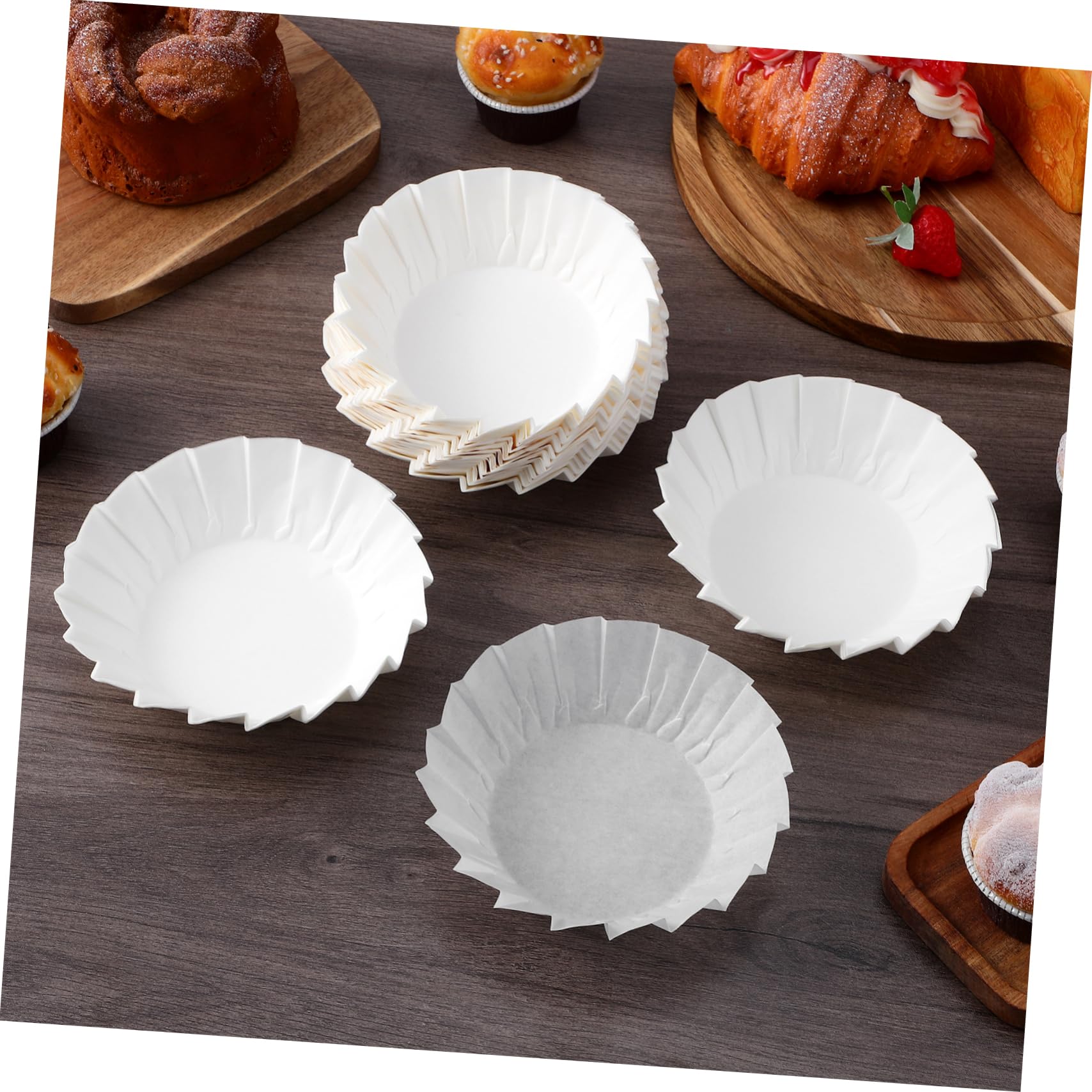 TOPBATHY Muffinförmchen Papier 800 Stk Kuchenform Muffins Cupcake-halter-liner Cupcake-becher Kuchenförmchen Rund Backzubehör -pappbecher Halter Für Muffinförmchen Muffinbecher Hochzeit Papier