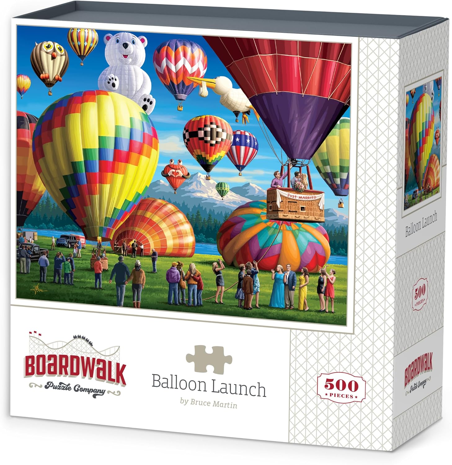 Boardwalk Puzzles Balloon Launch, 500 Piece Jigsaw Puzzle for Adults, Made in USA