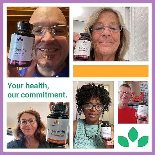 Miniatura 8 de Luma Nutrition Glicinato de magnesio 1000 mg - Apoyo al estrés, sueño, nervios y salud muscular - 500 mg de suplemento de magnesio puro en cápsulas