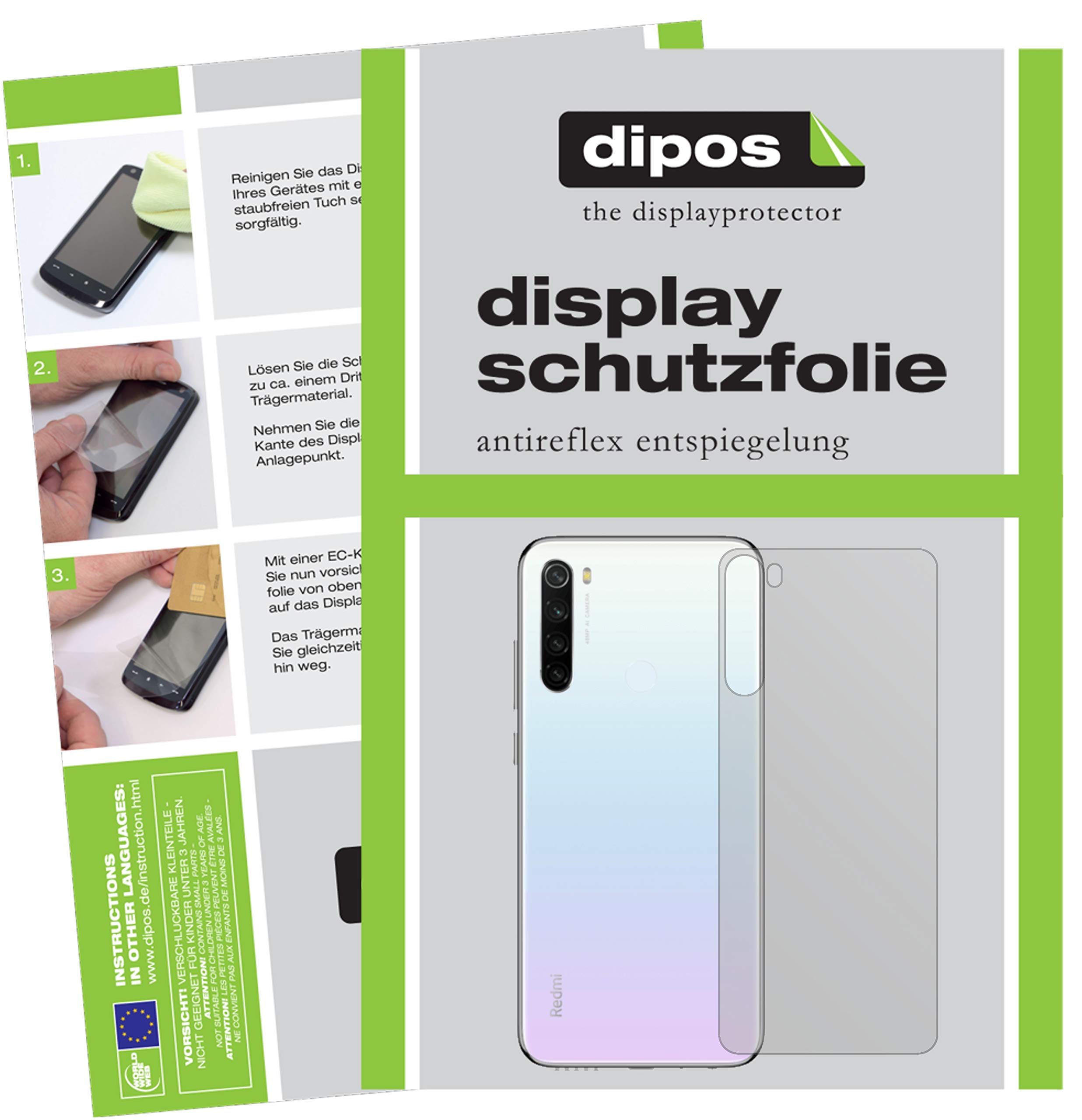 Dipos - 6x Pellicola Protettiva Antiriflesso Compatibile Con Oppo Ax7 Pro Pellicola Di Protezione 3x Anteriore 3x Posteriore 4051837391300