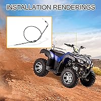 Vista 6 de GOOFIT Reemplazo del cable del acelerador de 40.16 pulgadas para scooter de motor GY6 de 150 cc ATV