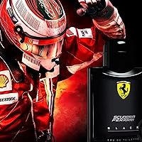 Vista 4 de Ferrari Scuderia Black Eau De Toilette Spray para hombre, 4.2 onzas