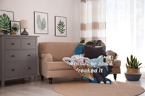 Miniatura 7 de ETSKOM Ravi - Manta de franela con estampado de memes para sofá cama o automóvil, para adultos y niños, cálida, suave y ligera, 59 x 51 pulgadas