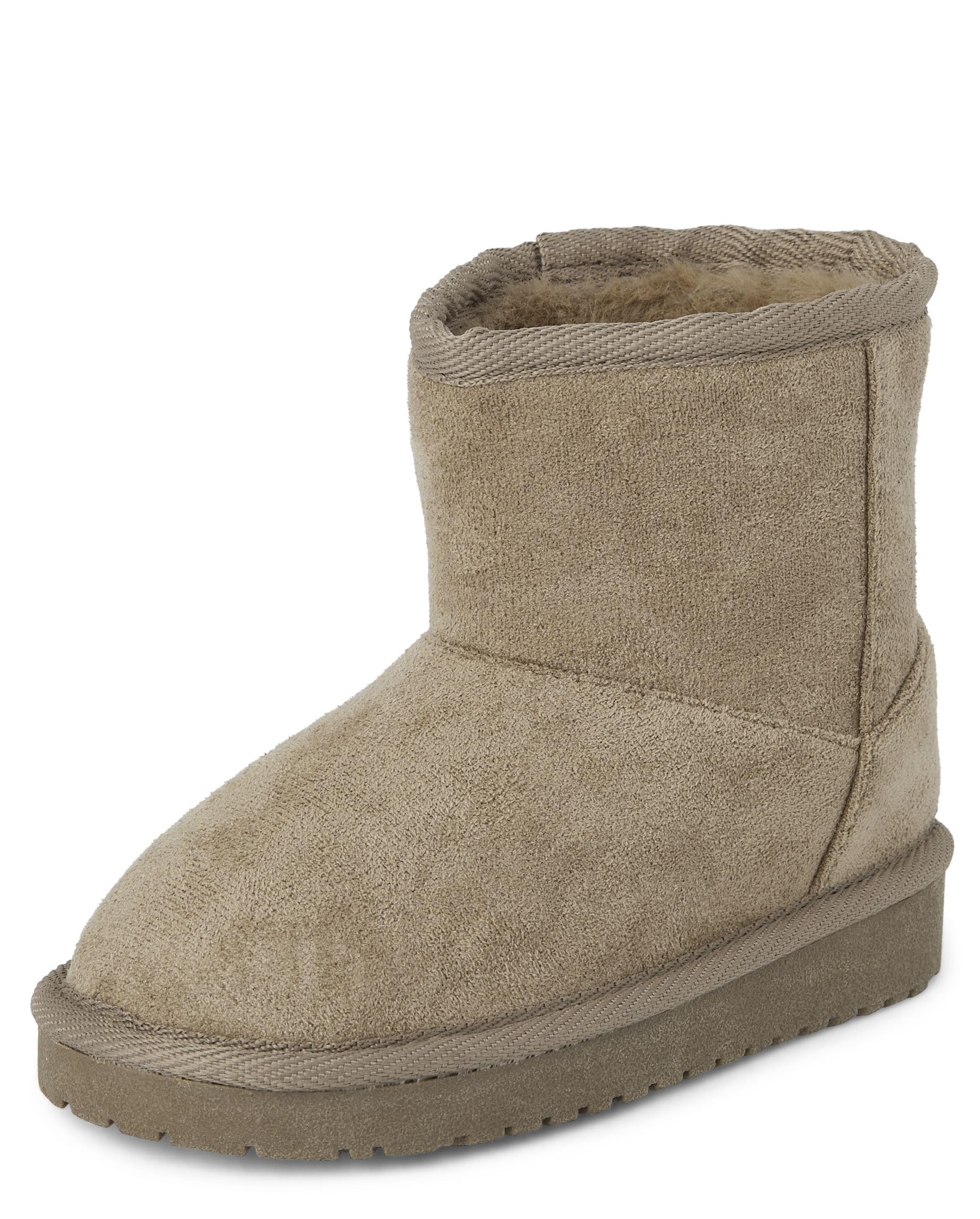 The Children's Place Baby Girls' and Toddler Classic Ankle Boots, Faux Fur Lined