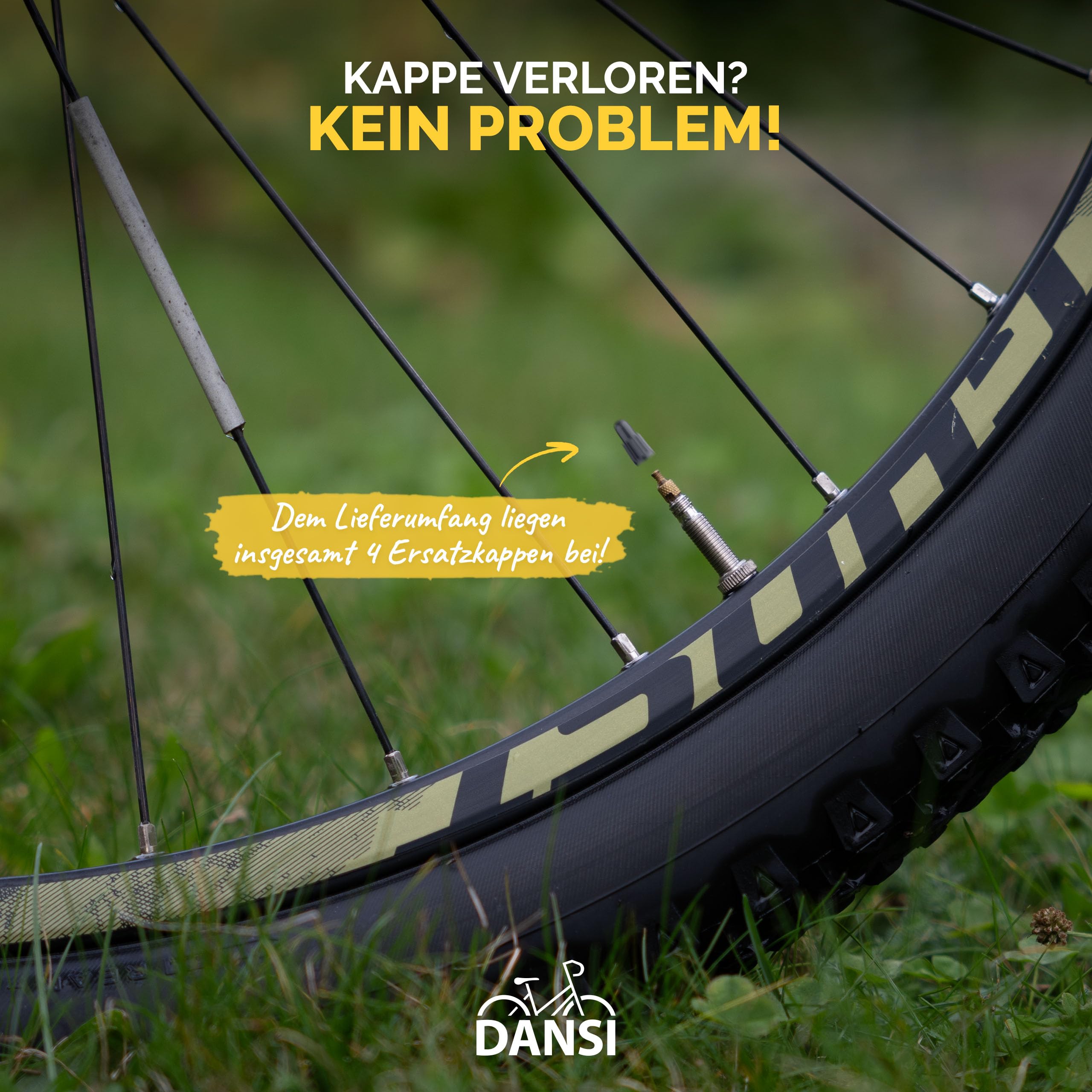 DANSI Set di 21 adattatori per valvola della bicicletta, con guarnizione e tappi per palloni da bicicletta, adattatore universale per valvole per pompe e compressori, soluzione all-in-one per