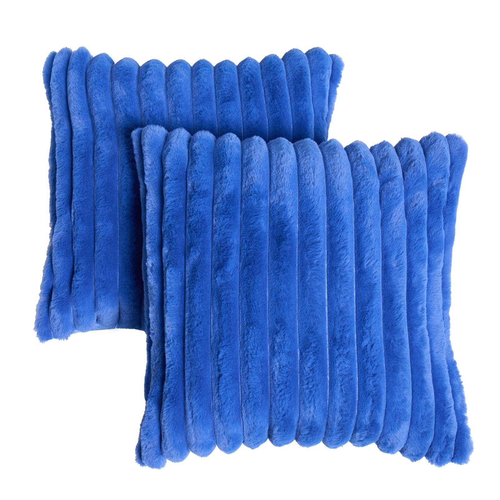 OHS Polyester/Fleece Cushion Cover 45 cm x 45 cm Cobalt