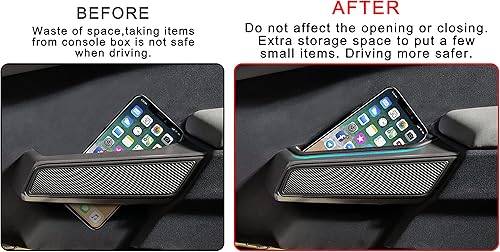 Miniatura 4 de KEWISAUTO Caja de almacenamiento con asa para Bronco 21-24, caja de almacenamiento de puerta lateral, contenedor interior organizador de guantes,