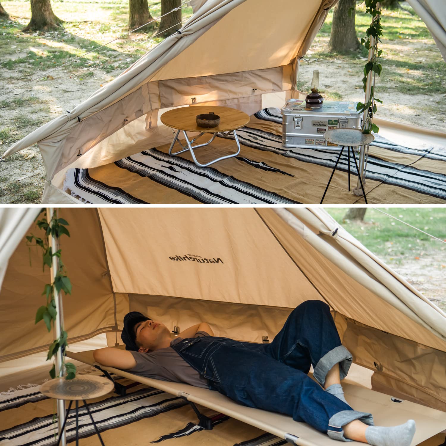 新品 Naturehike ネイチャーハイク 大型 ワンポールテントベルテント Amazon.co.jp: Naturehike公式ショップ ワンポールテントベルテント 2