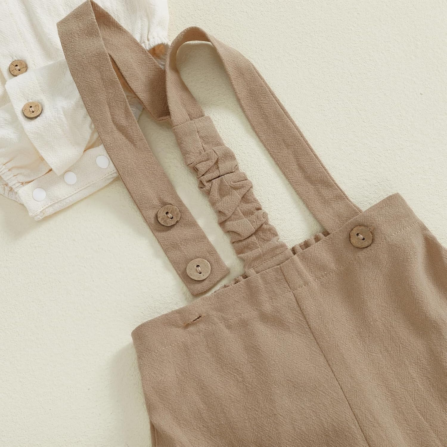 Newborn Infant Baby Boy Outfits Suit Bowtie Dress Romper+Suspender Overalls Pants Set Gentleman Wedding Clothes Formal - Image 5