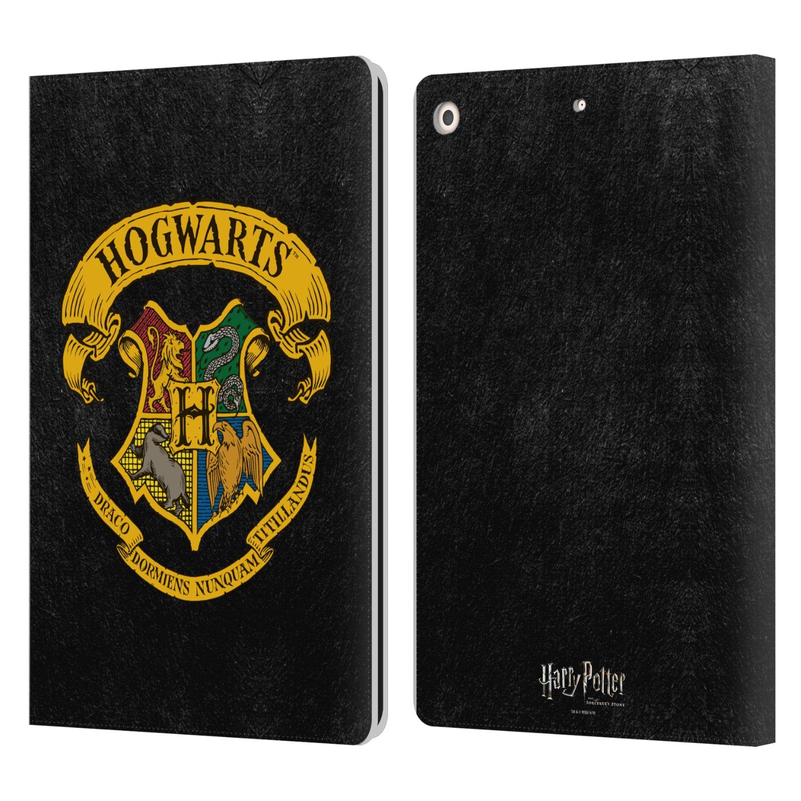 Head Case Designs Officially Licensed Harry Potter Hogwarts Crest Sorcerer's Stone I Leather Wallet Case Compatible with Apple iPad 10.2 2019/2020/2021