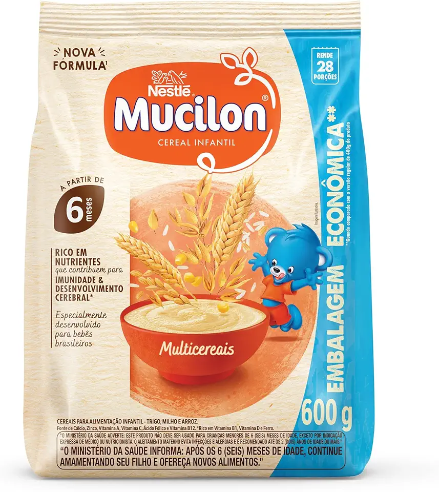 Mucilon Cereal Infantil Multicereais 600G
