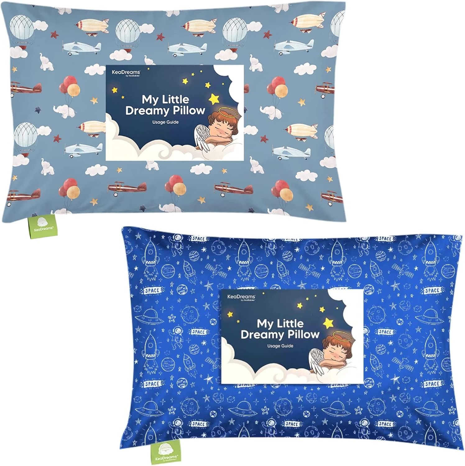 KeaBabies Toddler Pillow with Pillowcase 13x18 My Little
