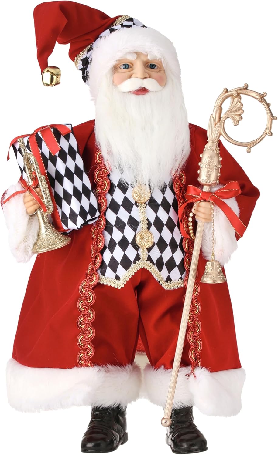 Regency International Fabric Santa with Diamond Check 20