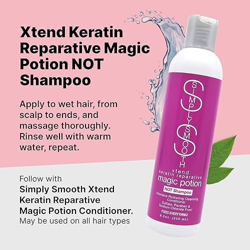 Miniatura 2 de Simply Smooth Magic Potion NOT Shampoo  Acondicionador limpiador sin espuma Co Wash  Limpia el cabello mientras añade hidratación intensa  Protege