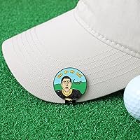 Vista 5 de Funny Golf Ball Marker Golf Gifts for Men, Magnetic Ball Markers Golf Hat Clip Cool Golf Accessories for Golfers, (8 Markers & 2 Hat Clips)