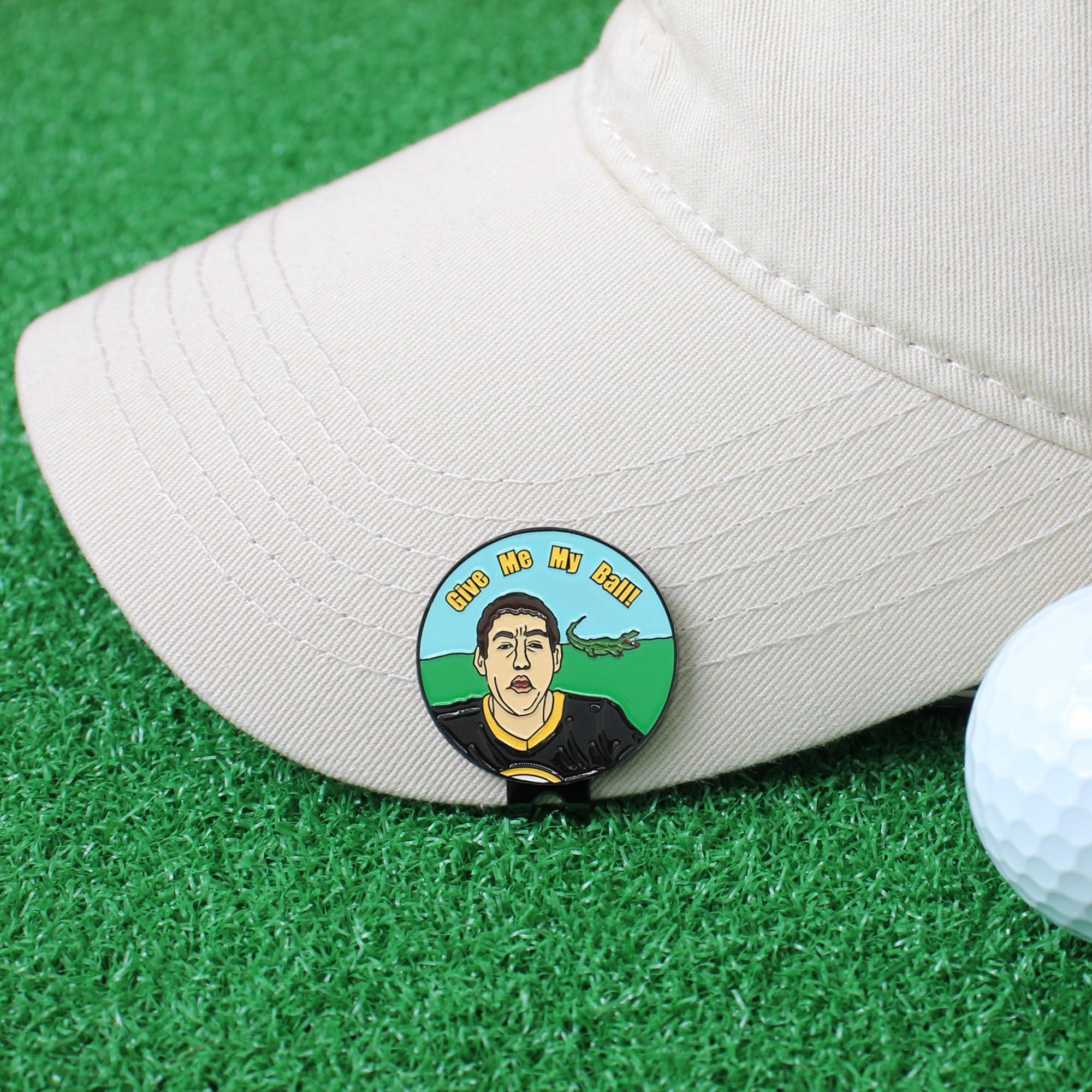 SOWPOPY Divertido marcador de pelota de golf, regalos de golf para hombres, marcadores magnéticos para pelotas de golf, clip para sombrero de golf, accesorios de golf geniales para golfistas (8