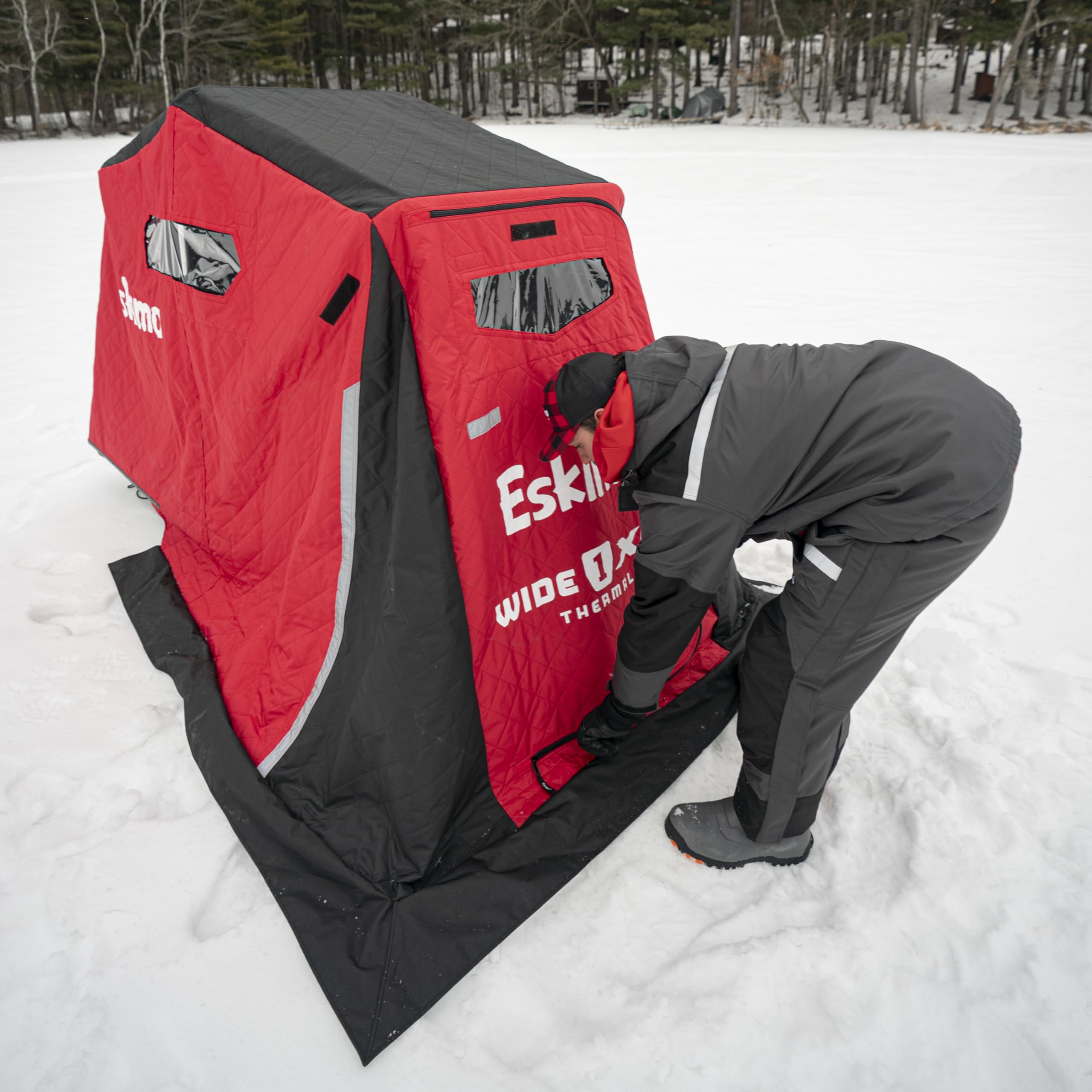 Eskimo Ice Person Flip Over Ice Shelter Clam Ice Fishing Shelter - Main Image