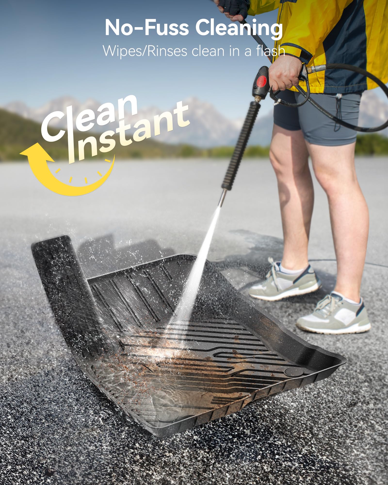 3W Floor Mats Fit for Ford Bronco Sport 2021 2022 2023 2024 2025 All Weather TPE Car Accessories — view 4