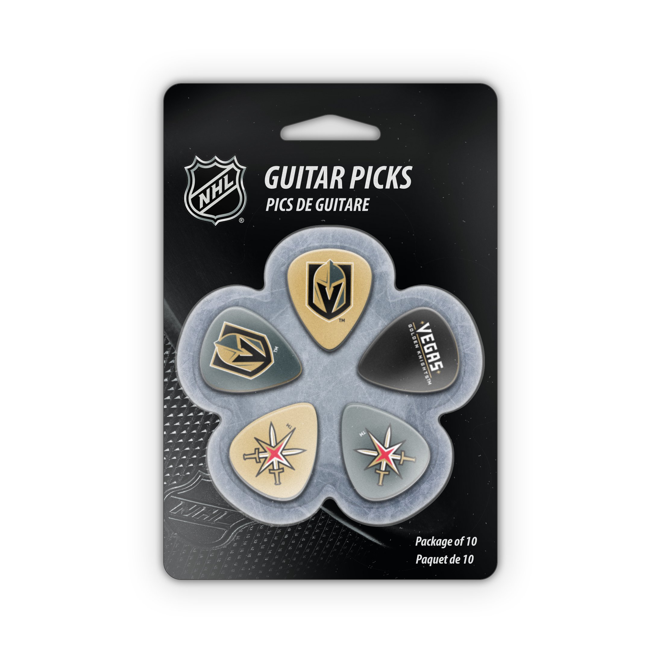 Woodrow Guitar by The Sports Vault NHL Unisex NHL Gitarrenplektren, 10 Stück