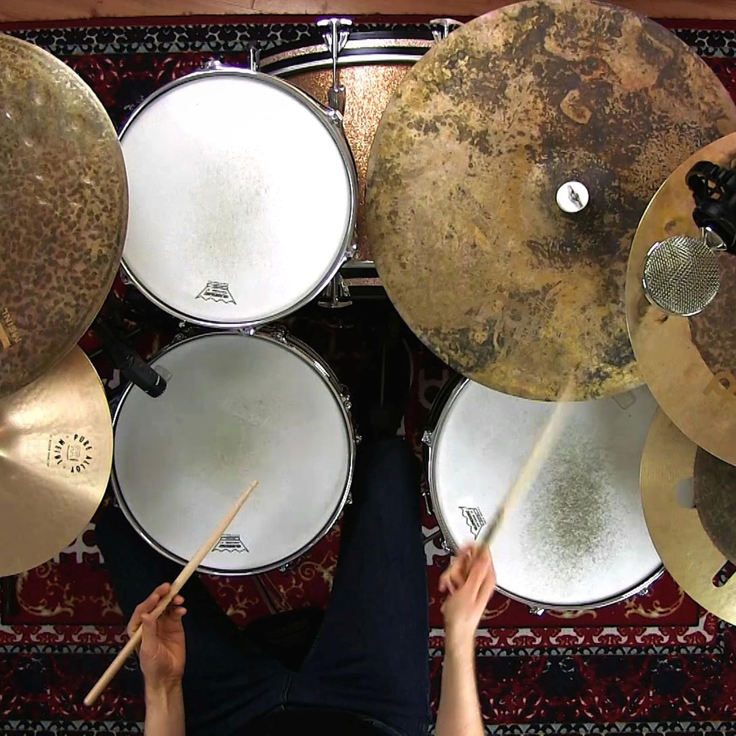 Meinl Cymbals Byzance Vintage Cymbale Pure Ride 20 pouces (Vidéo) pour Batterie (50,80cm) Bronze B20, Finition Vintage (B20VPR)
