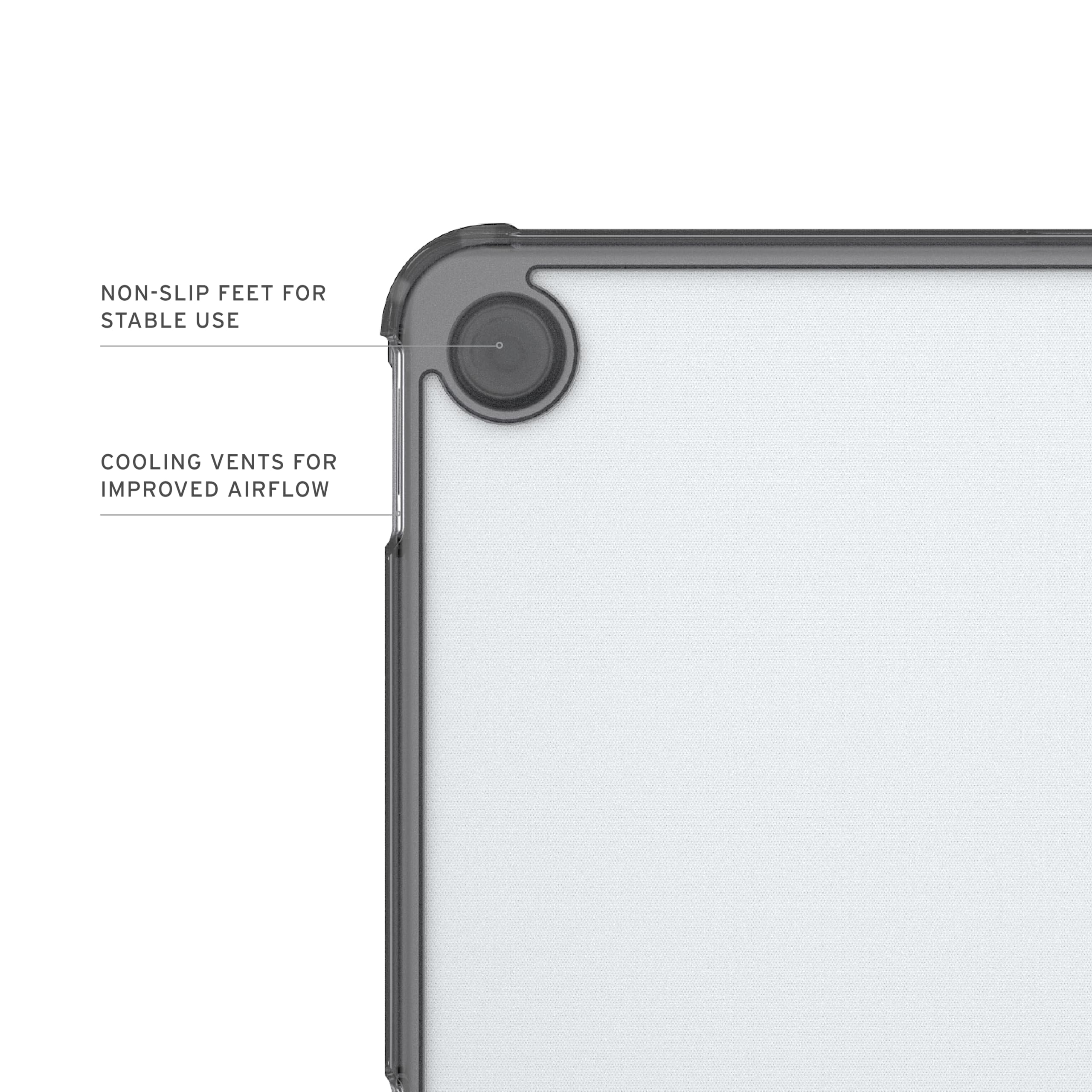 URBAN ARMOR GEAR Plyo Custodia per Apple MacBook Neo - Ice (trasparente) | Tutte le porte sono accessibili | Resistente alle cadute secondo gli standard militari statunitensi