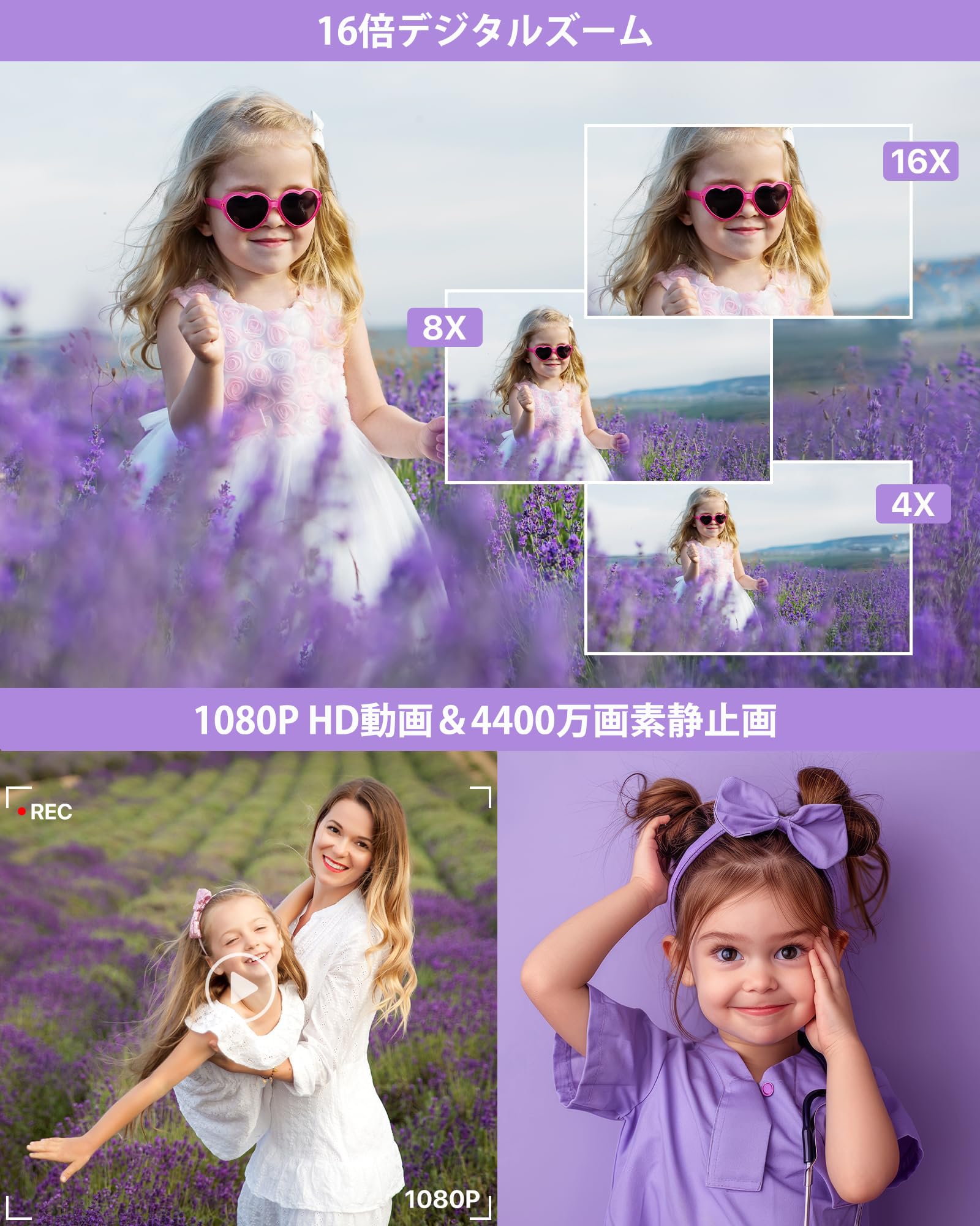 Amazon | デジカメ FHD動画撮影 4400万画素 デジタルカメラ オート