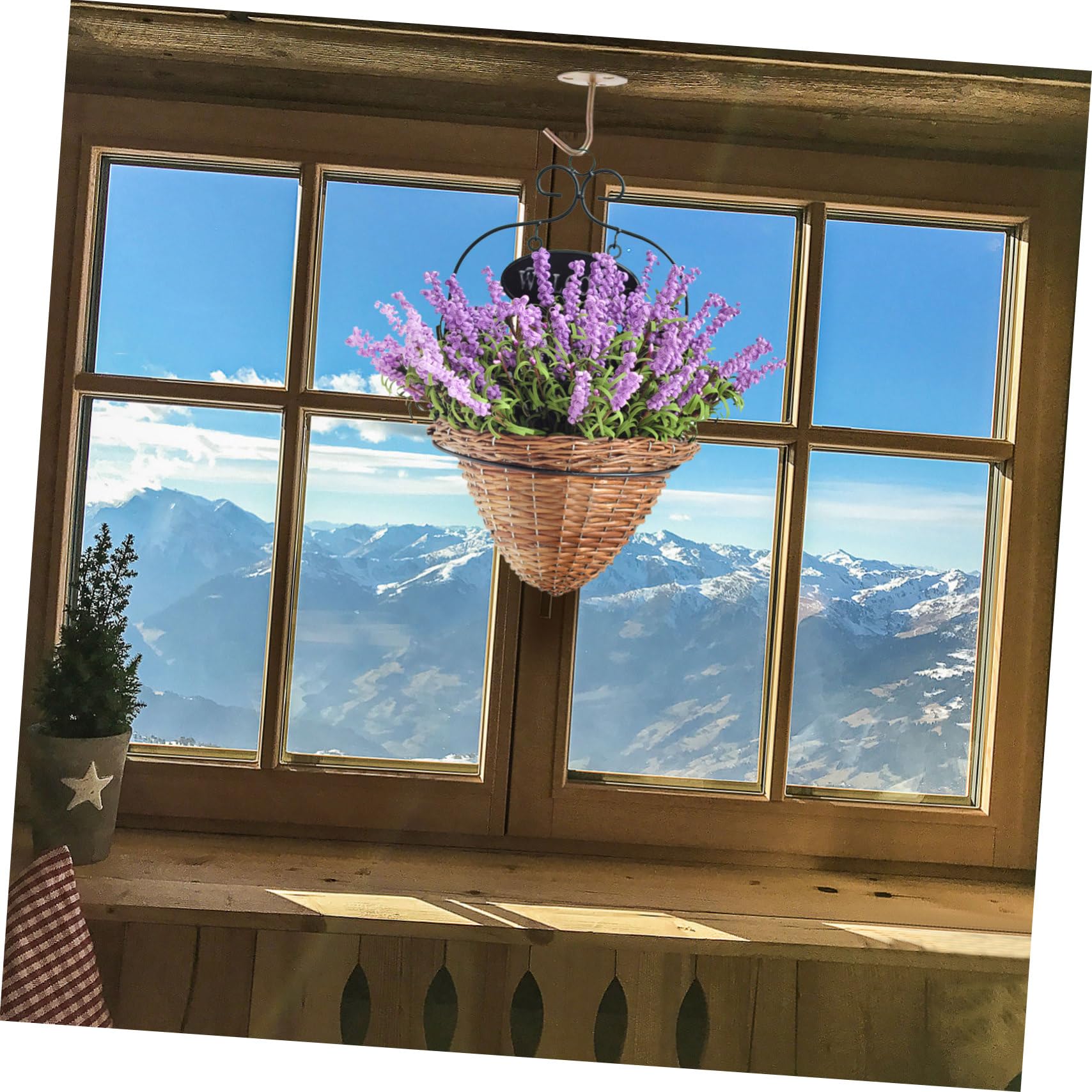 10 Stück Teiliges Deckenhaken Eisen Vintage Runde Haken für Wandmontage für Garten Balkon Wohnraumdekoration