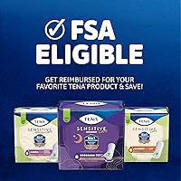 Vista 8 de TENA Almohadillas de incontinencia de cuidado sensible para mujeres, control de vejiga y posparto, máxima absorción, longitud regular, 52