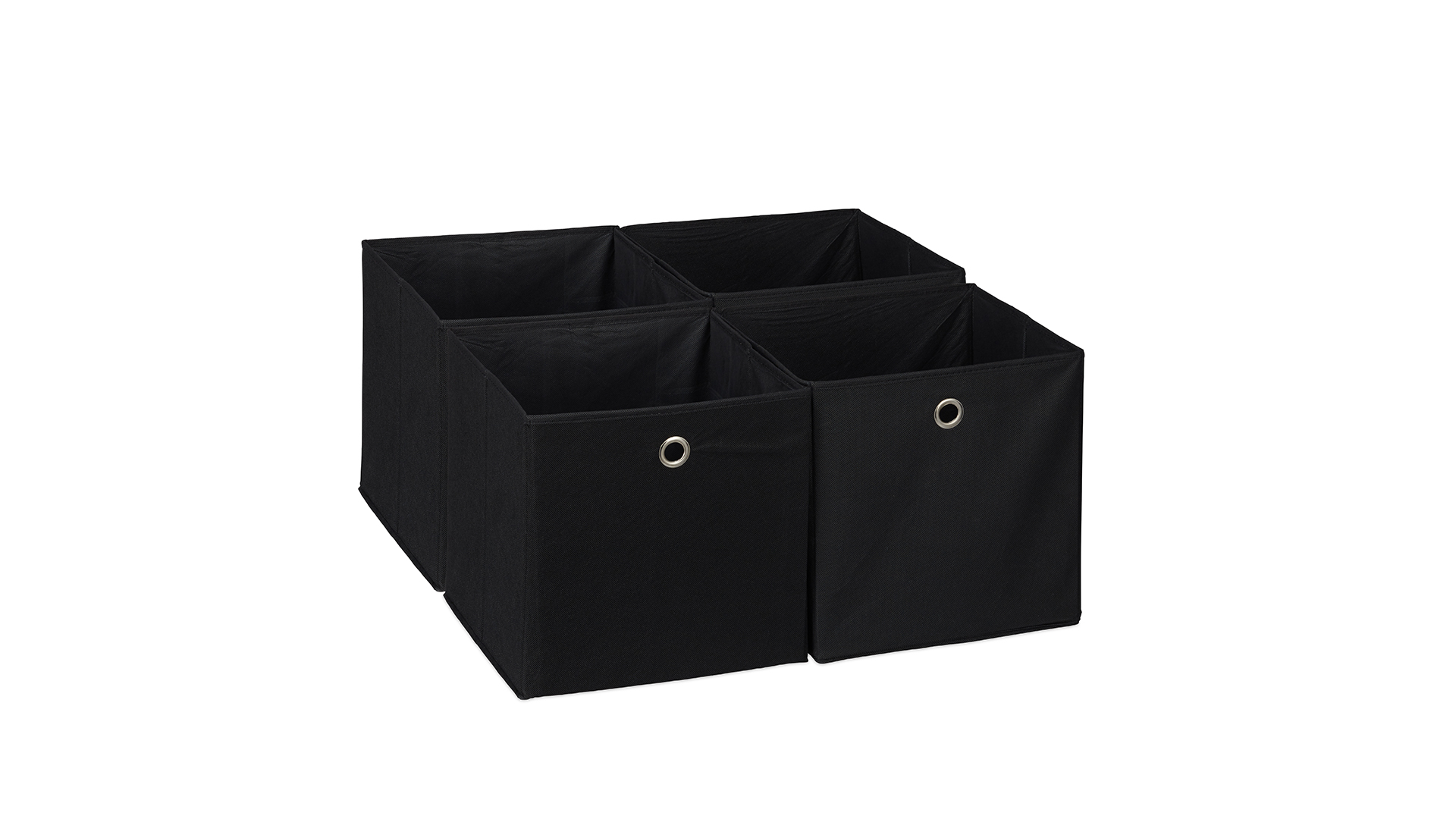 Set 4 Scatole Portaoggetti Pieghevoli - 30x30x30 Cm, Verde, Per Scaffali E Organizzazione - Foto 11