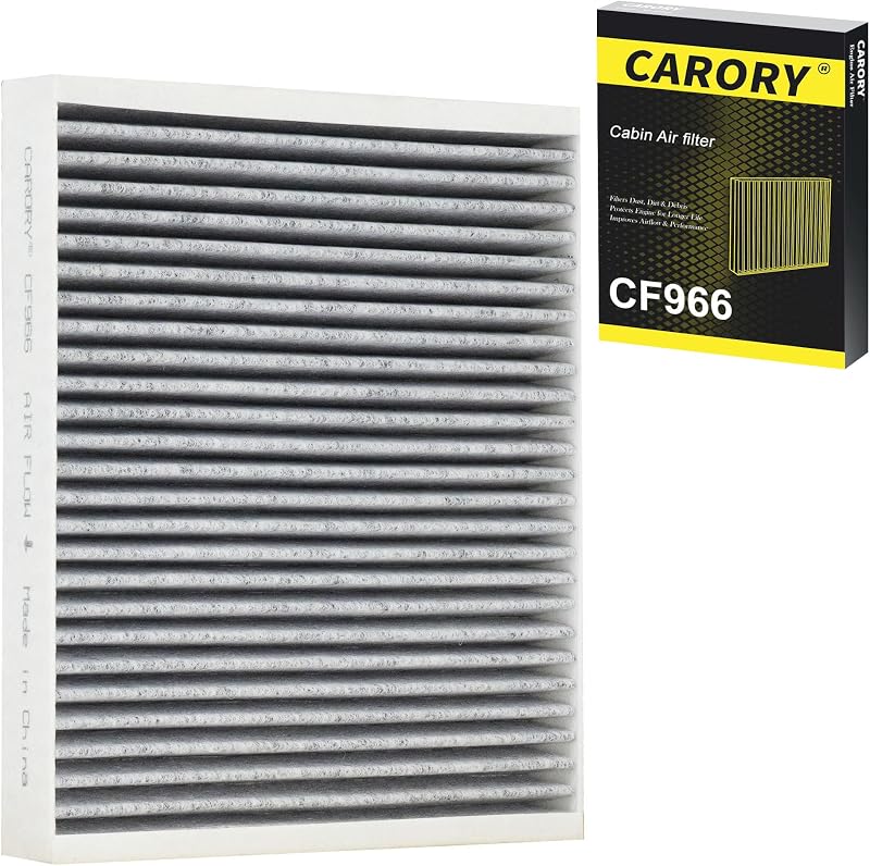 Filtro de cabine com carvão ativado Carory CF966 para Chevrolet, GMC, Cadillac e Buick – 1 unidade