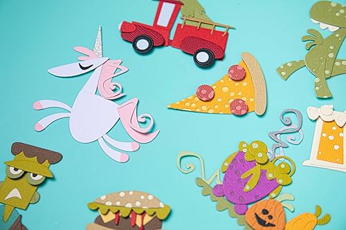 Miniatura 10 de Sizzix Thinlits 666523 - Juego de troqueles de metal para álbumes de recortes, grabados en relieve, diario, 5 unidades