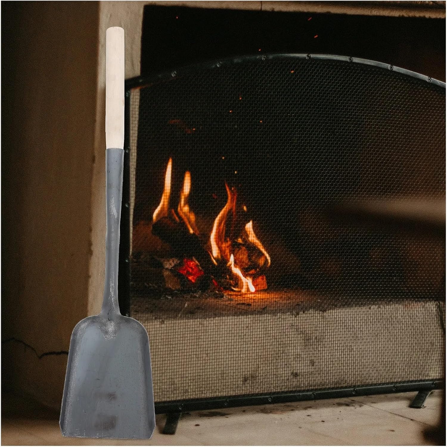 2pcs Ash Coal-Ash Shovel Long Handle Fireplace For Home Cleaning Kitchen Stove Grill Multifunction Household Tool