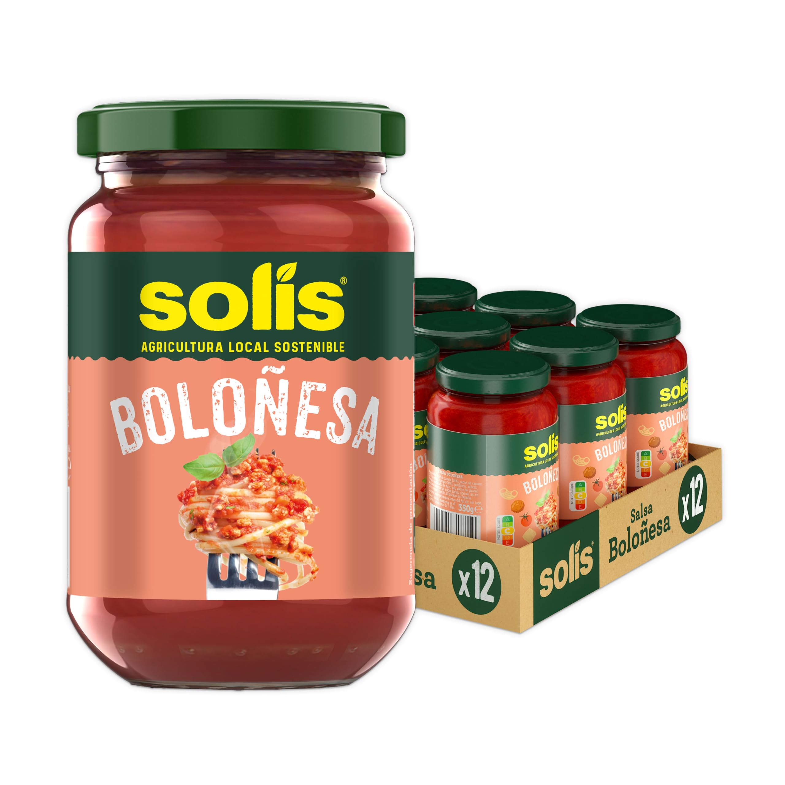 Solís Salsa para pasta Boloñesa pack 12x350g