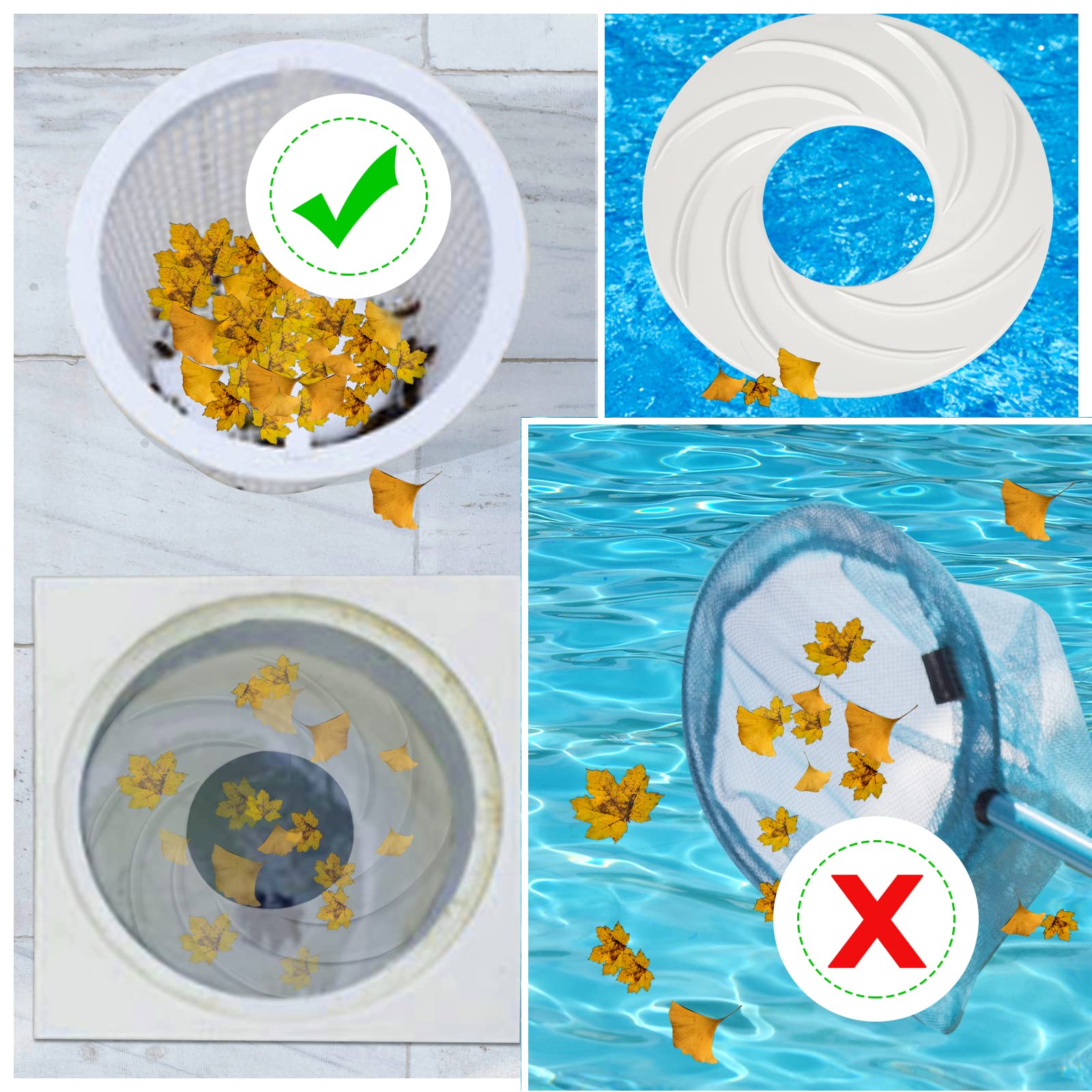 Amazon.com : Pool Skimmer Swirl, 2pcs Plastic Inground