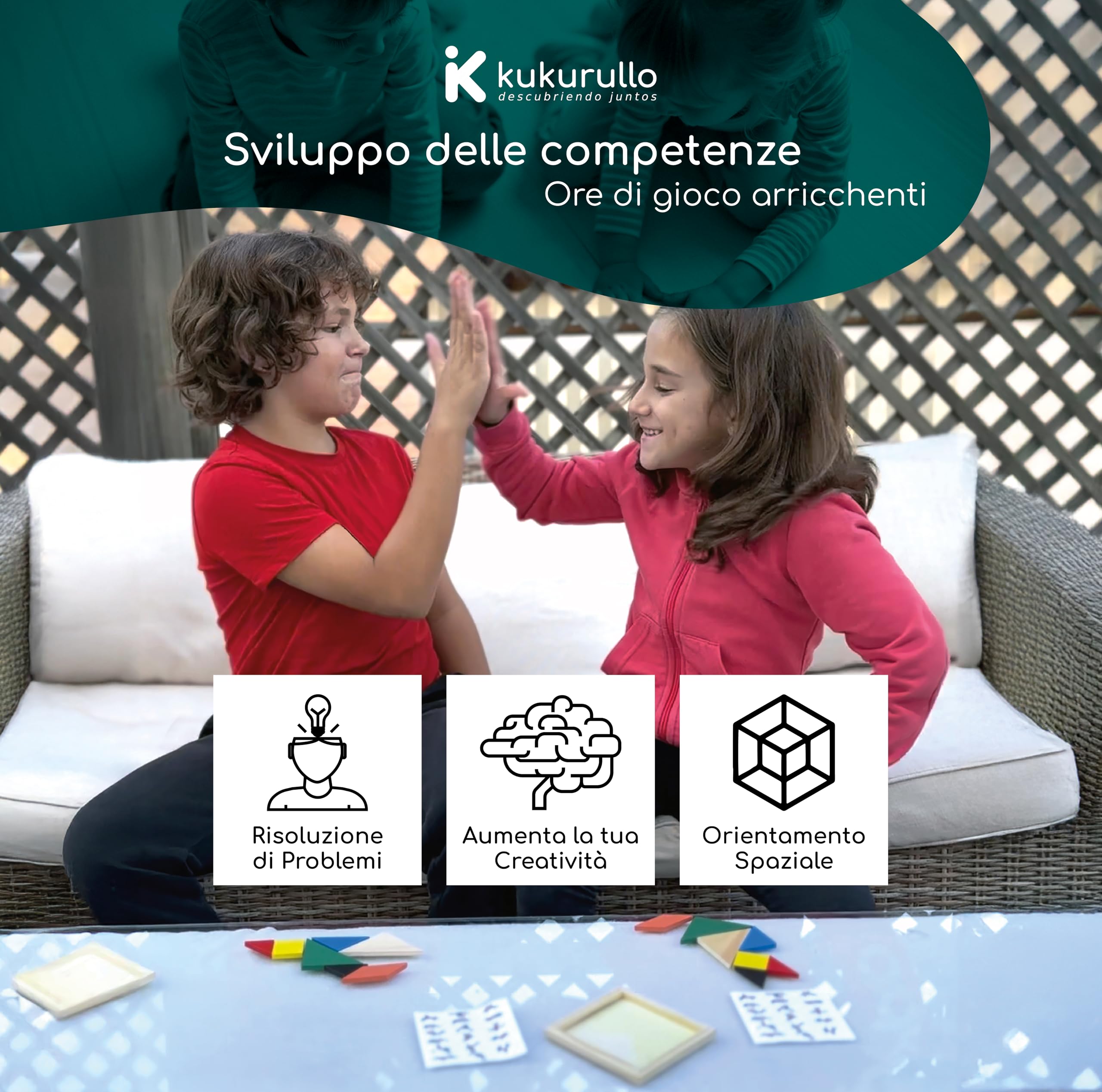 Tangram Bambini Pack 15 - Giochi Educativi | Regalini Fine Festa Compleanno | Gadget per Bambini