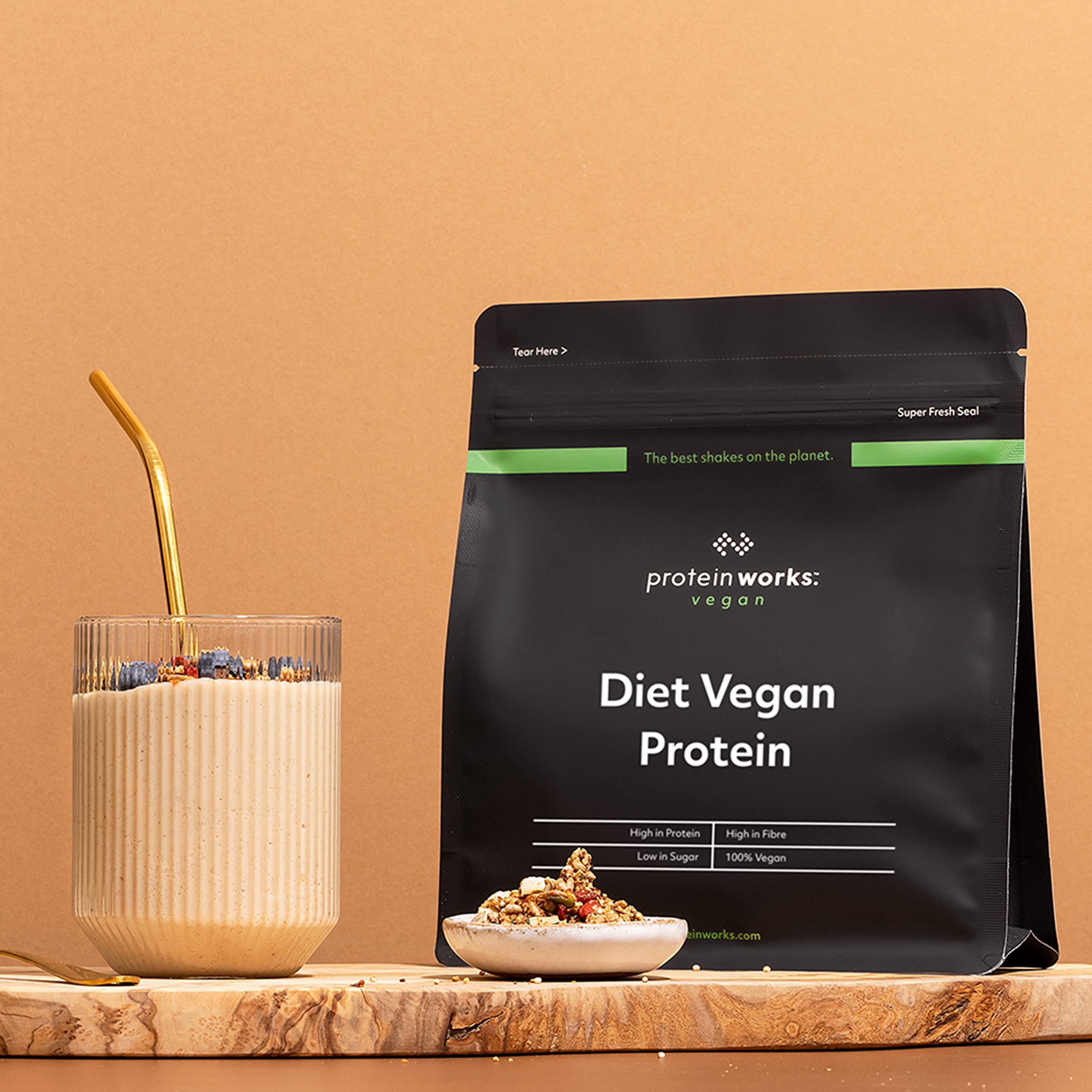 Protein Works Diet Vegan Protein / CHOCOLATE SILK/ 500g / Shake der aus erstklassigen Eiweißressourcen und wirkungsvollen Extrakten hergestellt wird.