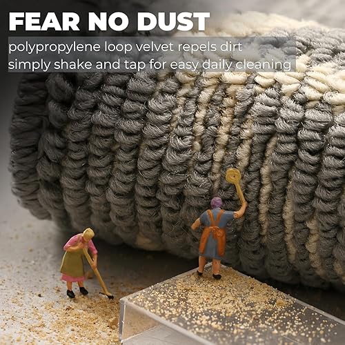 Miniatura 4 de GIB - Juego de 2 alfombras de cocina de 17.7 x 28 pulgadas + 17.7 x 59 pulgadas, suaves, superabsorbentes, lavables a máquina, antideslizantes,